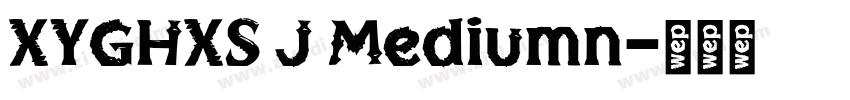 XYGHXS J Mediumn字体转换